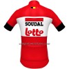 Maglia 2022 Lotto Soudal Manica Corta Rosso Bianco